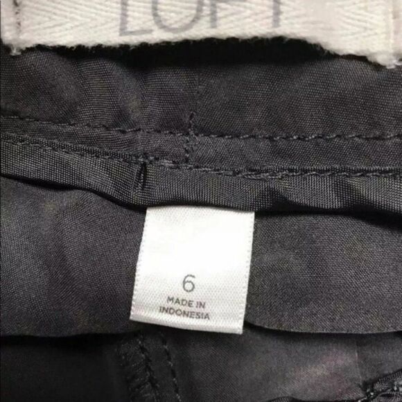 Ann Taylor Loft Capri Size 6 Tencel Light Black Y - Picture 6 of 8